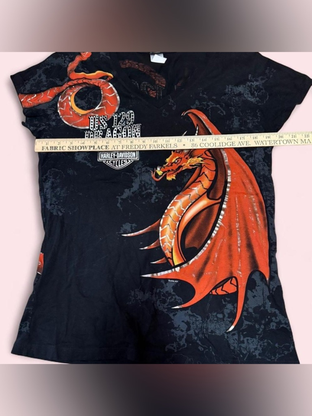 Harley Davidson Dragon Rhinestone Tee - Picture 4 of 6